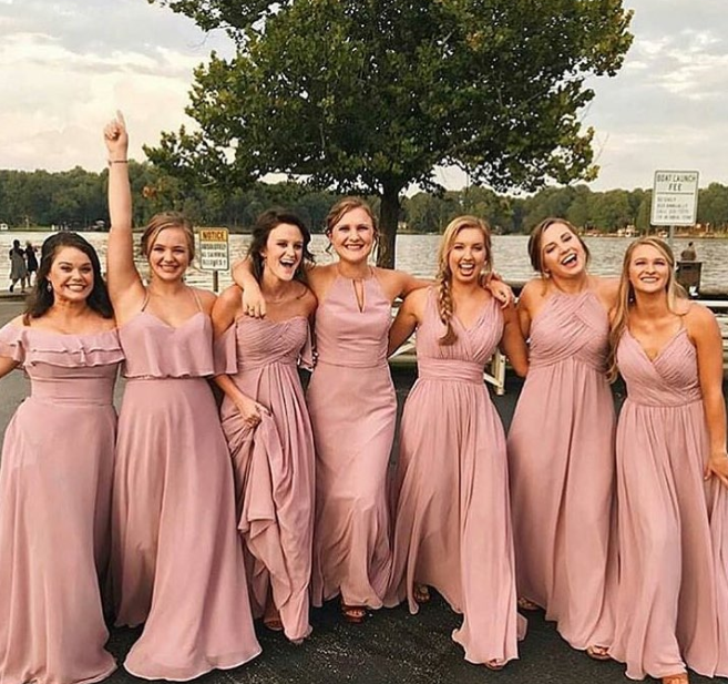 vestido de madrinha de casamento rose 2019