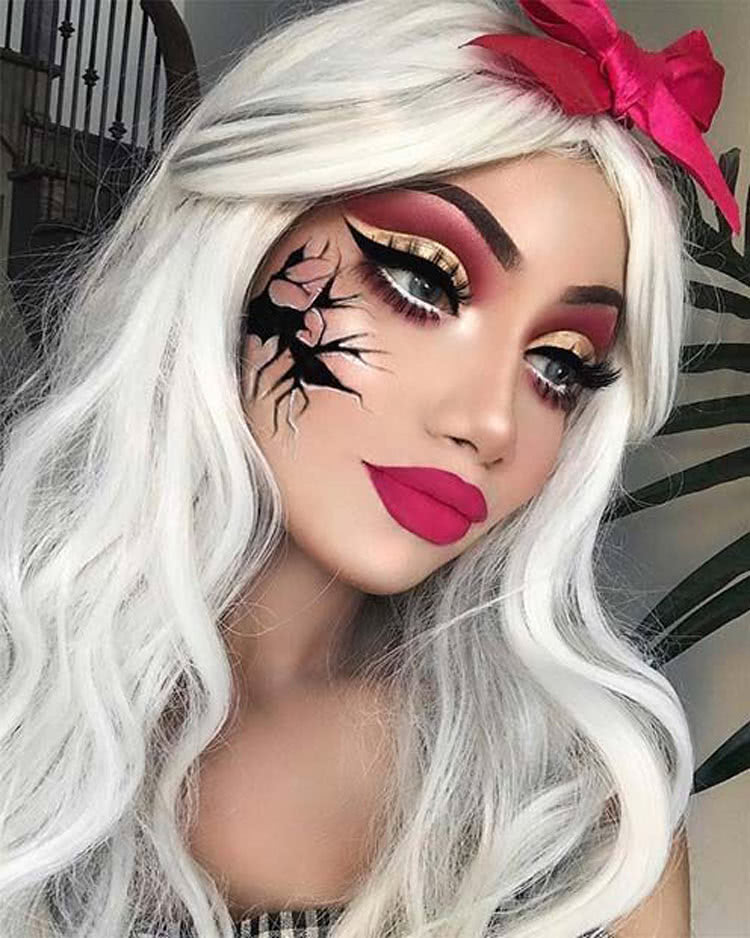 Maquiagem Boneca de pano para o Halloween  Maquiagem halloween, Maquiagem  simples, Maquiagem