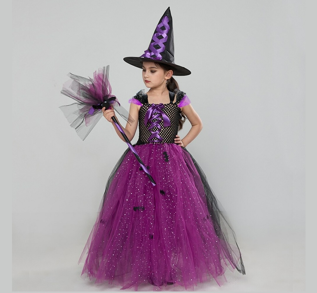 Vestido Fantasia Infantil Freira Halloween - Emfantasy