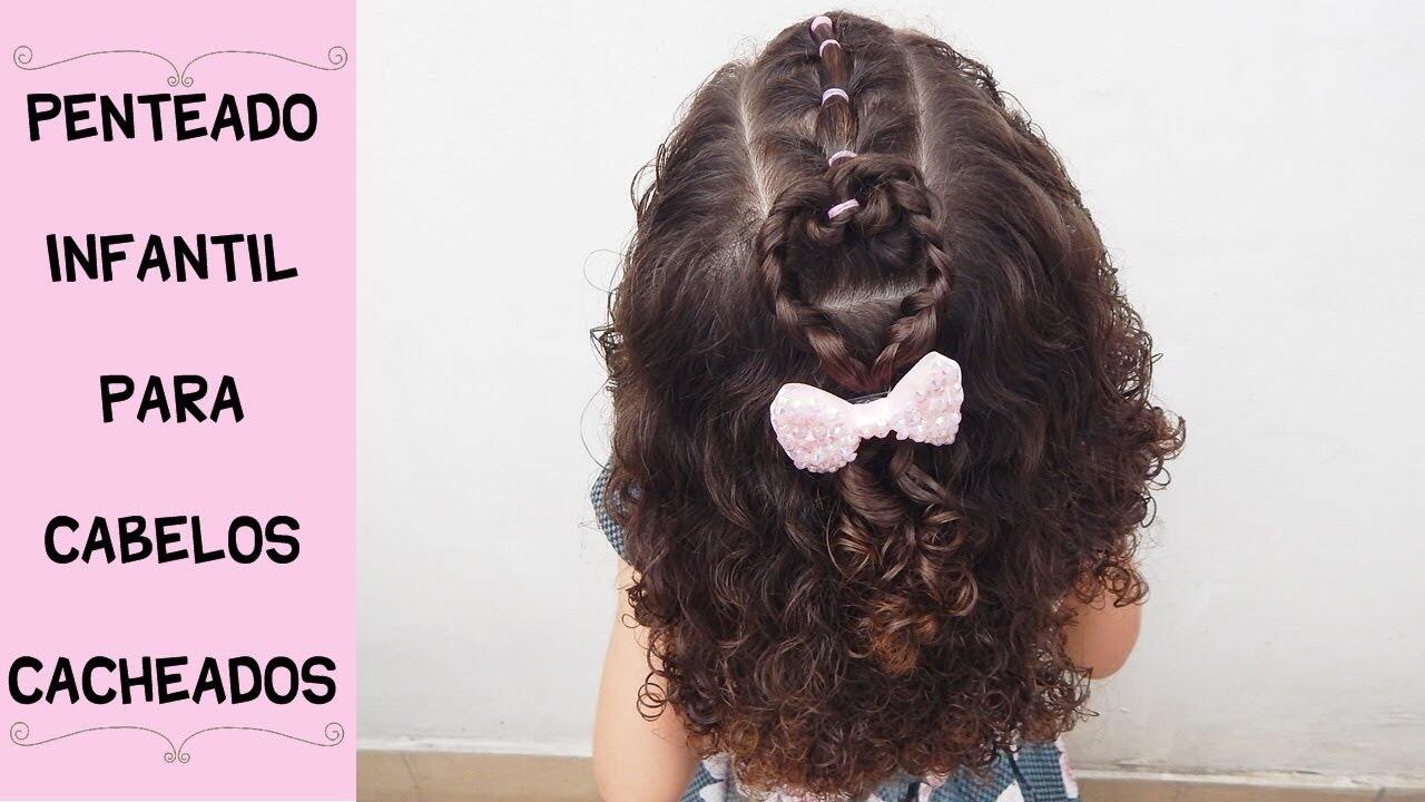 Penteado Infantil com duas xuxinhas, tranças e amaração em liguinhas -  Superfofo e fácil de fazer 