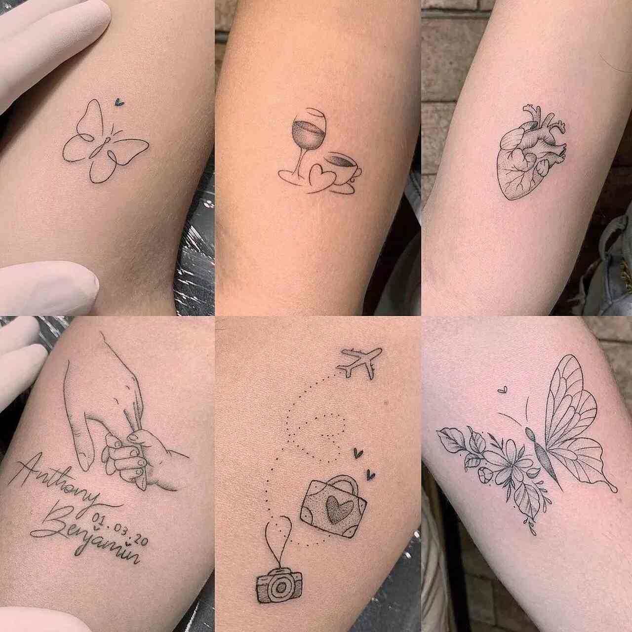 tatuagem feminina no braço 