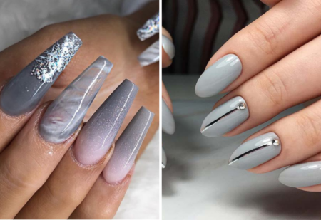 Unhas Decoradas Cinza 2024: Fotos e Ideias
