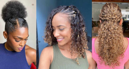 Penteado Simples para Cabelo Cacheado