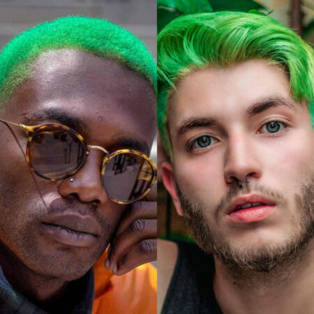 Cabelo Verde Masculino 2024