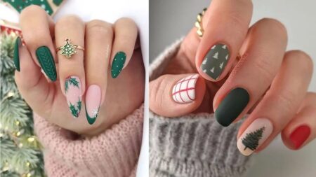 Unhas Decoradas de Natal Verde 2023