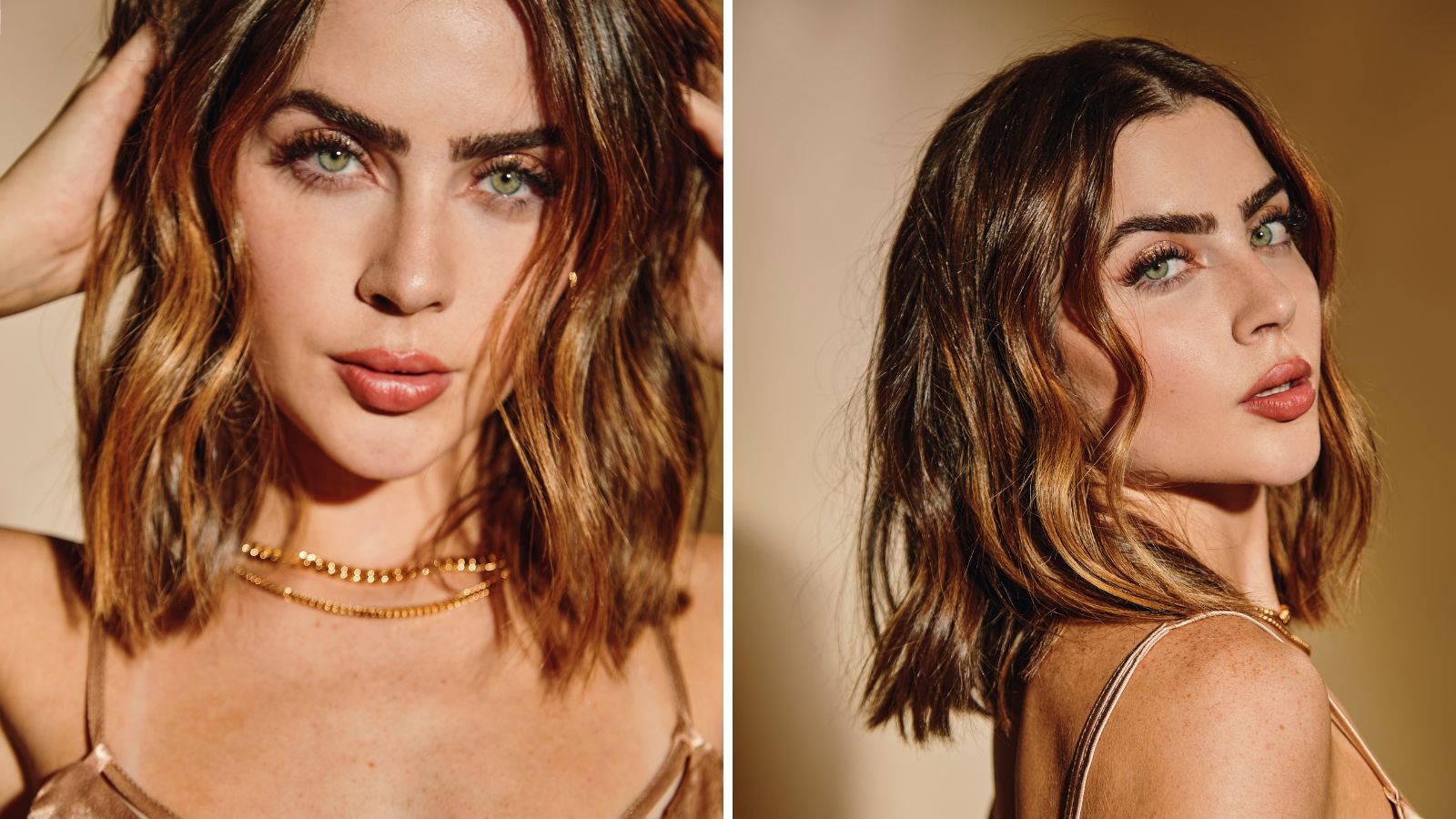 Influenciadora Jade Picon com corte long bob médio morena iluminada