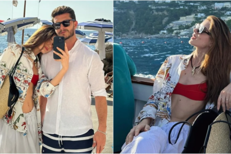 Camila Queiroz investe em look luxuoso para passeio na Itália, saiba o valor