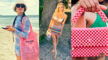 Bolsas de crochê, missanga e palha viram moda no verão 2025