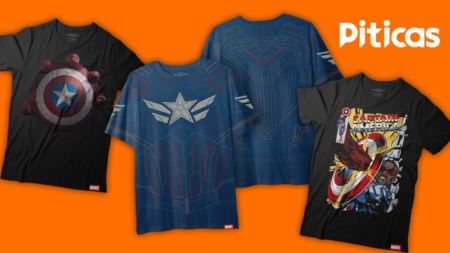 Piticas lança coleção de blusas inspiradas em Capitão América