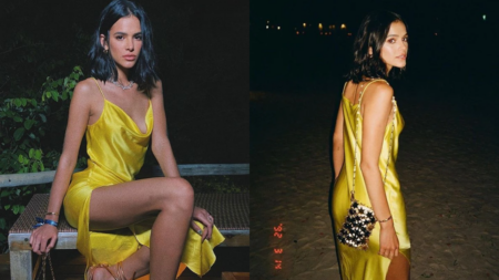 Vestido de cetim é uma das principais tendências para o verão 2025