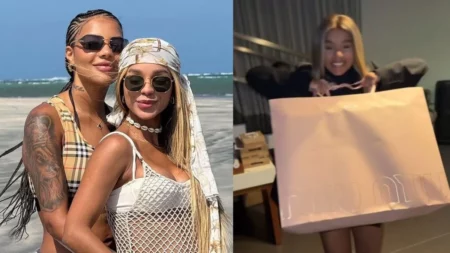Veja quanto custa a bolsa de grife que Ludmilla deu para Brunna Gonçalves ludmilla-da-bolsa-de-grife-presente-para-brunna-goncalves-saiba-o-valor