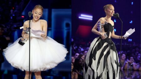 Ariana Grande rouba atenção com quatro looks grifados; confira