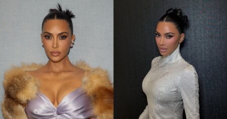 Kim Kardashian brilha em look sob medida na première de All’s Fair no Rio Kim Kardashian em dois looks distintos usados durante a divulgação de All’s Fair no Rio de Janeiro.