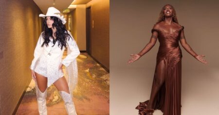 Grammy Latino 2025 reúne brasileiros com looks marcantes; veja detalhes Ana Castela posa com look branco de estética boiadeira e Liniker aparece com vestido marrom de gala em registros feitos para o Grammy Latino 2025