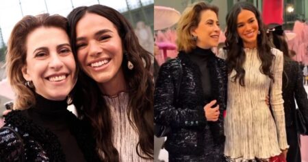 Fernanda Torres e Bruna Marquezine prestigiam estreia da Chanel na alta-costura Fernanda Torres e Bruna Marquezine posam juntas no desfile de alta-costura da Chanel, no Grand Palais, em Paris
